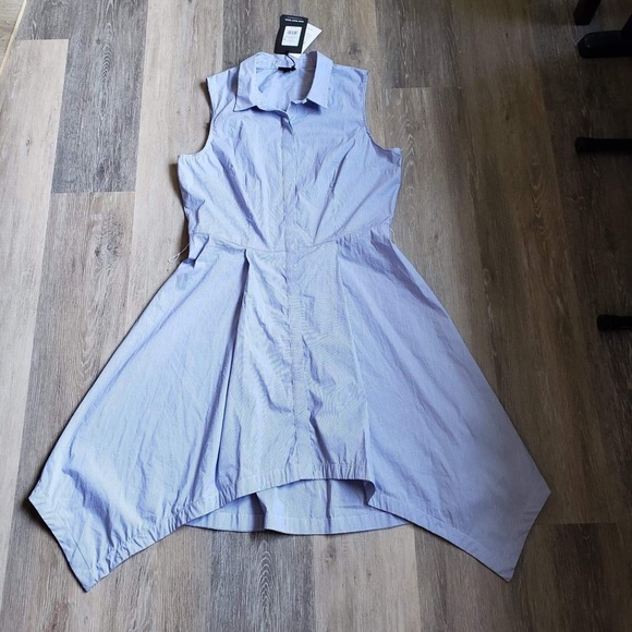 Who What Wear Dresses & Skirts - NWT Striped sleeveless dress shirt